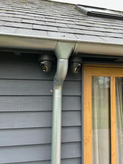 CCTV Cameras outside a house.